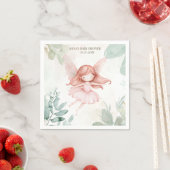 Serviette En Papier Baby shower Fille Ginger Fairy (En situation)
