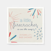 Serviette En Papier Baby shower Firecracker 4 juillet Fireworks (Devant)