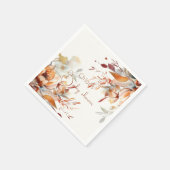 Serviette En Papier baby shower fleur sauvage (Coin)