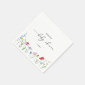 Serviette En Papier Baby shower fleur sauvage (Coin)