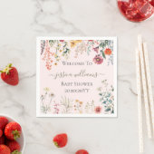 Serviette En Papier Baby shower Fleur sauvage bébé en fleurs (En situation)