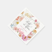 Serviette En Papier Baby shower fleur sauvage en fleur (Coin)