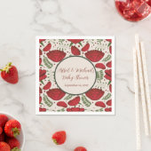 Serviette En Papier Baby shower fleur sauvage Red Poppy (En situation)