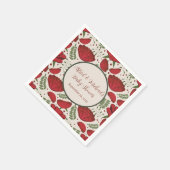Serviette En Papier Baby shower fleur sauvage Red Poppy (Coin)