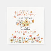 Serviette En Papier Baby shower Fleur sauvage rustique petit Fleur sau (Devant)