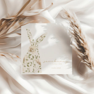 Serviette En Papier Baby shower floral de Pâques de printemps