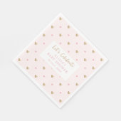 Serviette En Papier Baby shower Floral fleur sauvage (Coin)