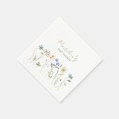 Serviette En Papier Baby shower floral fleur sauvage Spring (Coin)