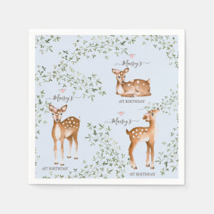 Serviette En Papier Baby shower forestier
