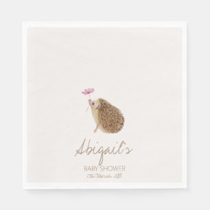 Serviette En Papier Baby shower forestier de Hérisson
