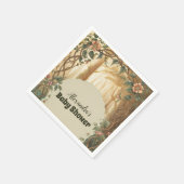 Serviette En Papier Baby shower forestier enchanté (Coin)