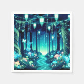 Serviette En Papier Baby shower forestier enchanté Pastel Cute (Devant)