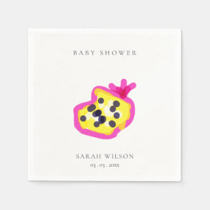 Serviette En Papier Baby shower Fruit Passion Fruit Pour Enfants Moder
