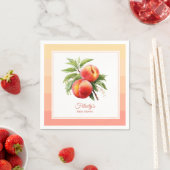 Serviette En Papier Baby Shower Fuzz pêche (En situation)