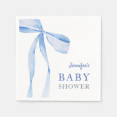 Serviette En Papier Baby shower Garçon bleu (Devant)