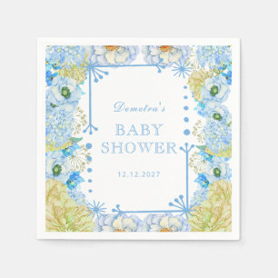Serviette En Papier Baby shower Garçon bleu