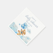 Serviette En Papier Baby shower garçon bleu attente mou (Coin)