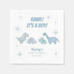 Serviette En Papier Baby shower garçon Dinosaur serviettes RAWR