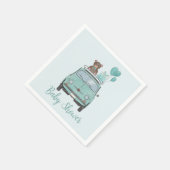 Serviette En Papier Baby shower garçon Fiat 500 (Coin)