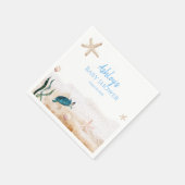 Serviette En Papier Baby shower Garçon Starfish de la tortue marine mo (Coin)