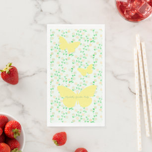 Serviette En Papier Baby Shower Genre Neutre Garden Party