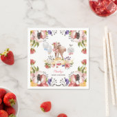 Serviette En Papier Baby shower Girl Oh Deer (En situation)