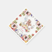 Serviette En Papier Baby shower Girl Oh Deer (Coin)