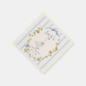 Serviette En Papier Baby shower goose blue (Coin)