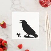 Serviette En Papier Baby shower Goth-Horror (En situation)