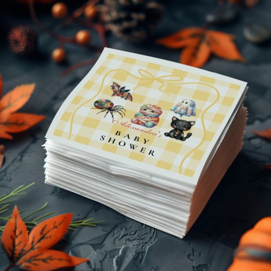 Serviette En Papier Baby Shower Halloween Patchwork Cosy