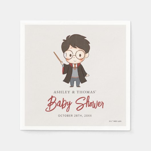 Serviette En Papier Baby shower Harry Potter simple (Devant)