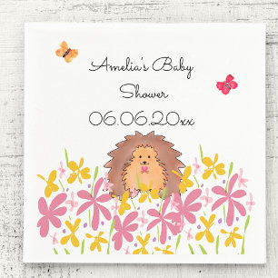 Serviette En Papier Baby shower Hérisson Mignon