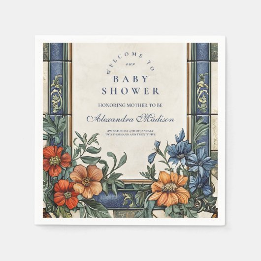 Serviette En Papier Baby shower italien Ciao (Devant)