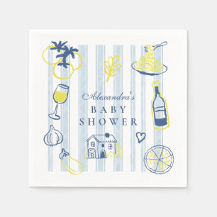 Serviette En Papier Baby shower italien Ciao Bambino