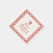 Serviette En Papier Baby shower italien de pizza Ciao Bambino (Coin)