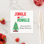 Serviette En Papier Baby shower Jingle Et Mingle (En situation)