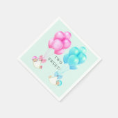 Serviette En Papier Baby shower jumeaux (Coin)