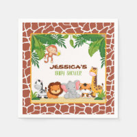 Baby shower Jungle Napkin