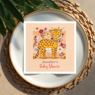 Serviette En Papier Baby shower Jungle Safari Animaux