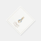 Serviette En Papier Baby Shower Lapin (Coin)
