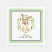 Serviette En Papier Baby shower lapin mignon (Devant)