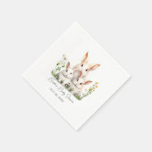 Serviette En Papier Baby shower lapin neutre pour les femmes (Coin)