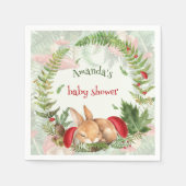 Serviette En Papier Baby shower lapin Whimsical (Devant)