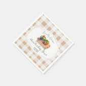 Serviette En Papier Baby shower Légume du marché agricole cultivé loca (Coin)