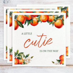 Serviette En Papier Baby shower Little Cutie