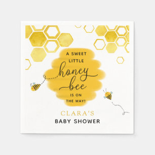 Serviette En Papier Baby shower Little Honey Bee