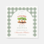 Serviette En Papier Baby shower Little Sprout (Devant)
