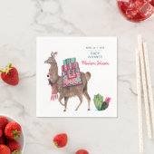 Serviette En Papier Baby shower | Llama | Papier (En situation)