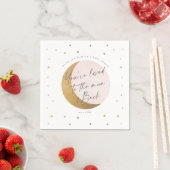 Serviette En Papier Baby shower Lune et étoiles (En situation)