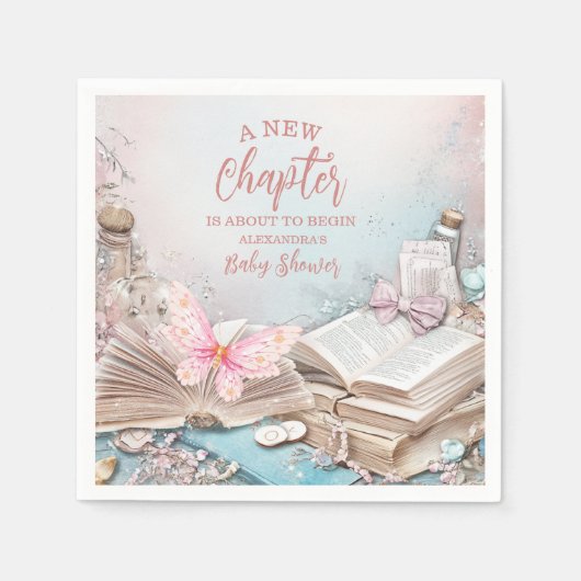 Serviette En Papier Baby shower Magic Boho Storybook (Devant)